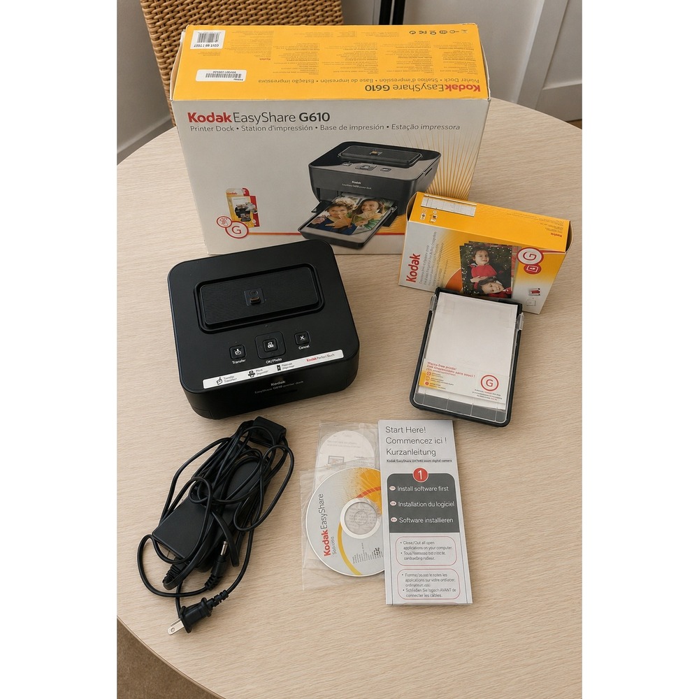 Kodak EasyShare G610 Printer Dock 4x6 Photo Printer Camera Dock Original Box